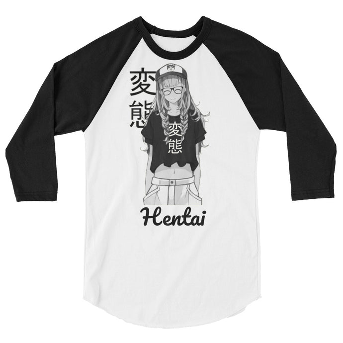 Hentai 3/4 Sleeve Raglan Shirts